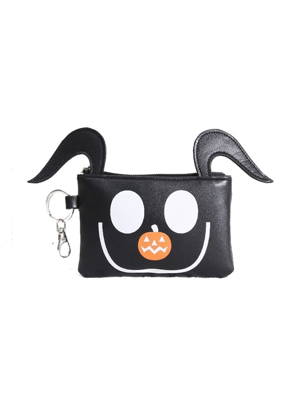 Night before Christmas Novelty Black  Coin Purse Keychain with Zero’s